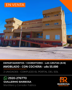 Departamentos en venta en Las Grutas - Amoblados + Cochera