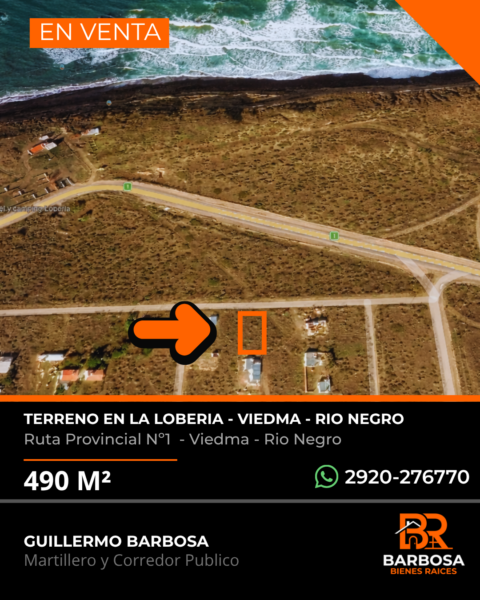 Terreno en la Loberia 490 M²