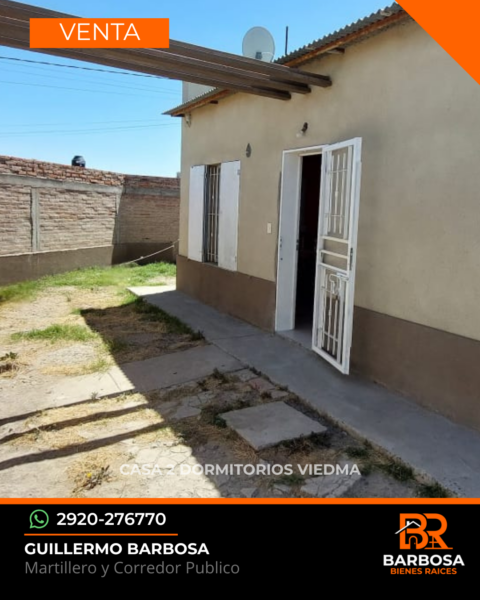 Casa en venta de 2 Dormitorios - Barrio Álvarez Guerrero, Viedma