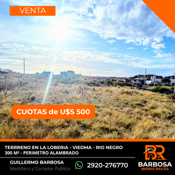 Terreno en venta · La Lobería - 100% Financiado
