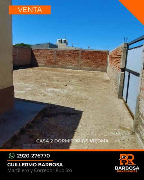 Casa en venta de 2 Dormitorios - Barrio Álvarez Guerrero, Viedma