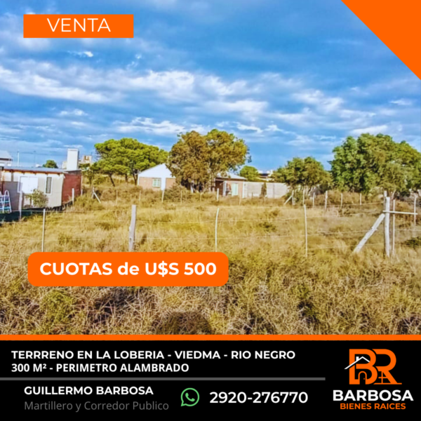 Terreno en venta · La Lobería - 100% Financiado