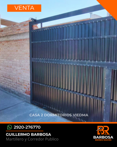 Casa en venta de 2 Dormitorios - Barrio Álvarez Guerrero, Viedma