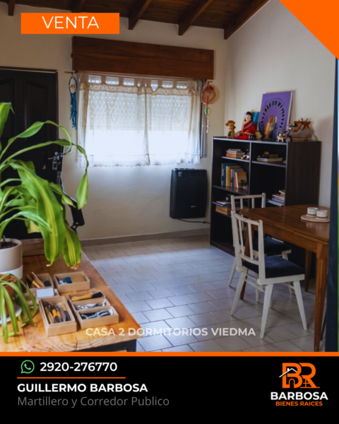 Casa en Venta 2 Dormitorios en Viedma