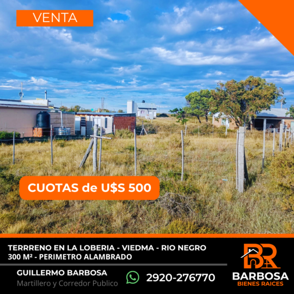 Terreno en venta · La Lobería - 100% Financiado