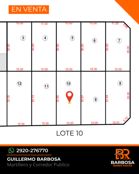 Terreno en la Loberia 490 M²
