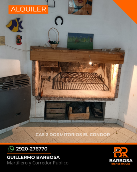 Casa en alquiler permanente · Balneario El Cóndor - 2 Dormitorios