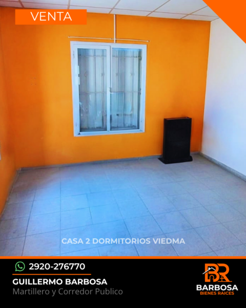Casa en venta de 2 Dormitorios - Barrio Álvarez Guerrero, Viedma