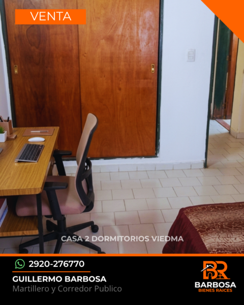 Casa en Venta 2 Dormitorios en Viedma